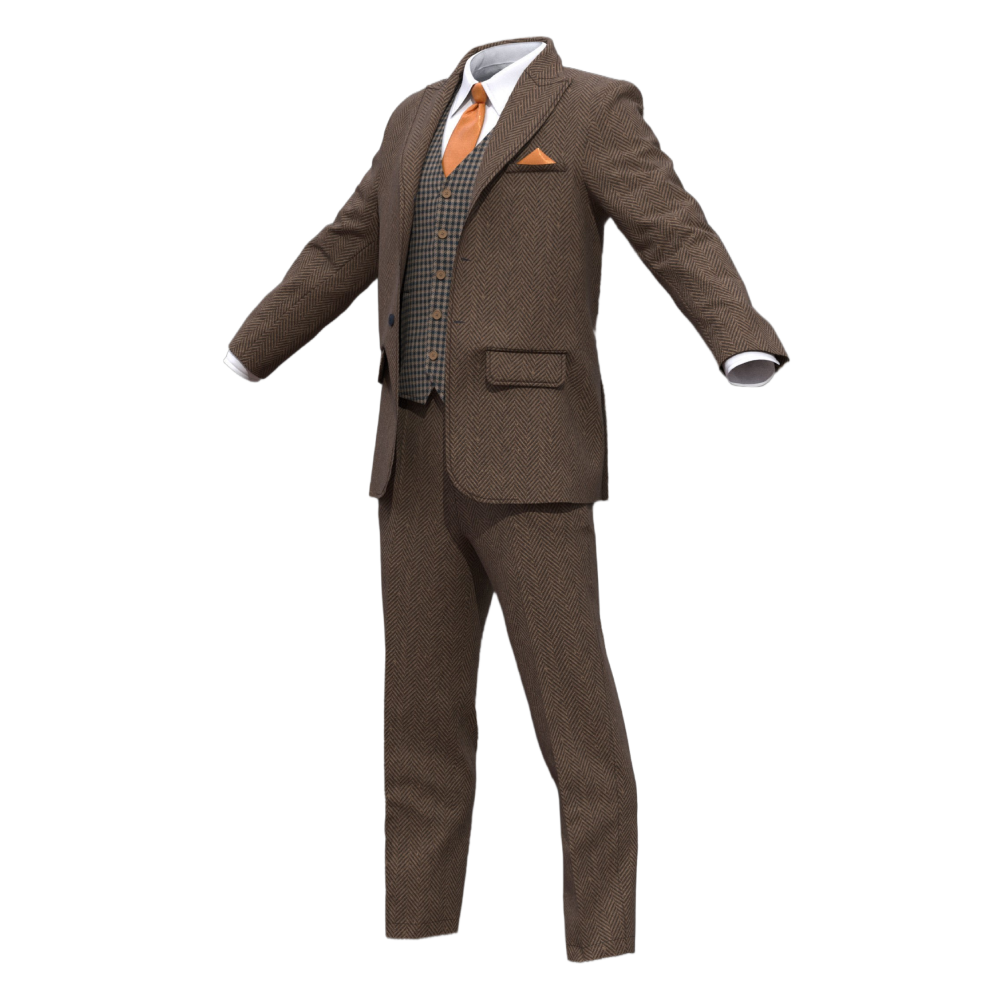 Brown Tweed Suit (Men)